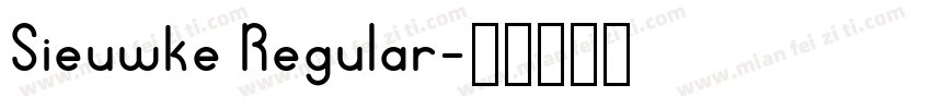 Sieuwke Regular字体转换